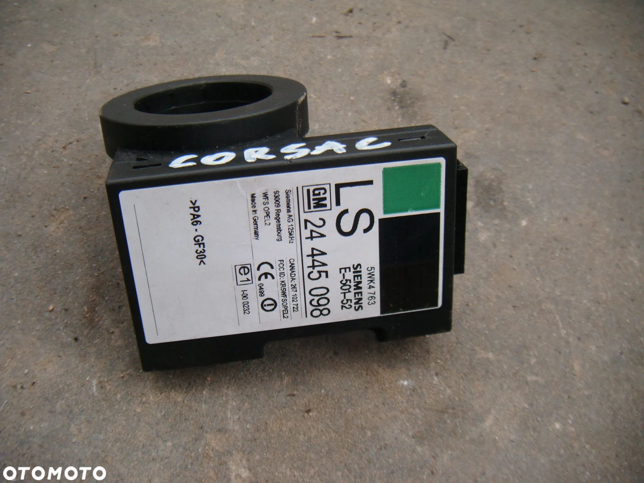 opel corsa c  02r pętla immo 24445098 - 1