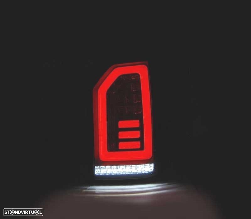 FAROLINS PARA VOLKSWAGEN VW T6 15-19 BARRA DE LUZ DINÂMICA CARDNA FUNDO NEGRO FUMADO - 2