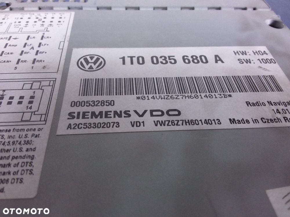 VW PASSAT B6 RADIO NAWIGACJA 1T0035680A - 4