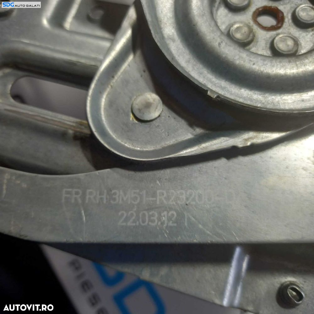 Macara Electrica pentru Geam Usa de la Portiera Dreapta Fata Ford Focus 2 2004 - 2010 Cod 3M51-R23200-DA 3M51R23200DA [2144] - 5