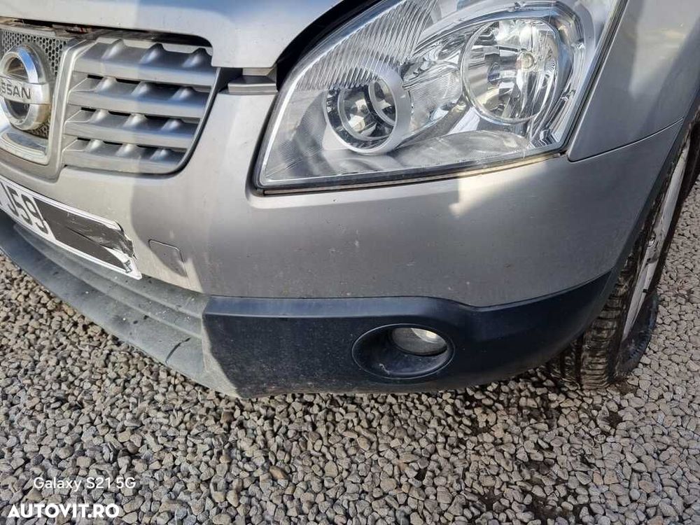 Bara fata Nissan Qashqai 2007 - 2010 Platinum Silver Ky0 (1393) model fara spalatoare far - 2