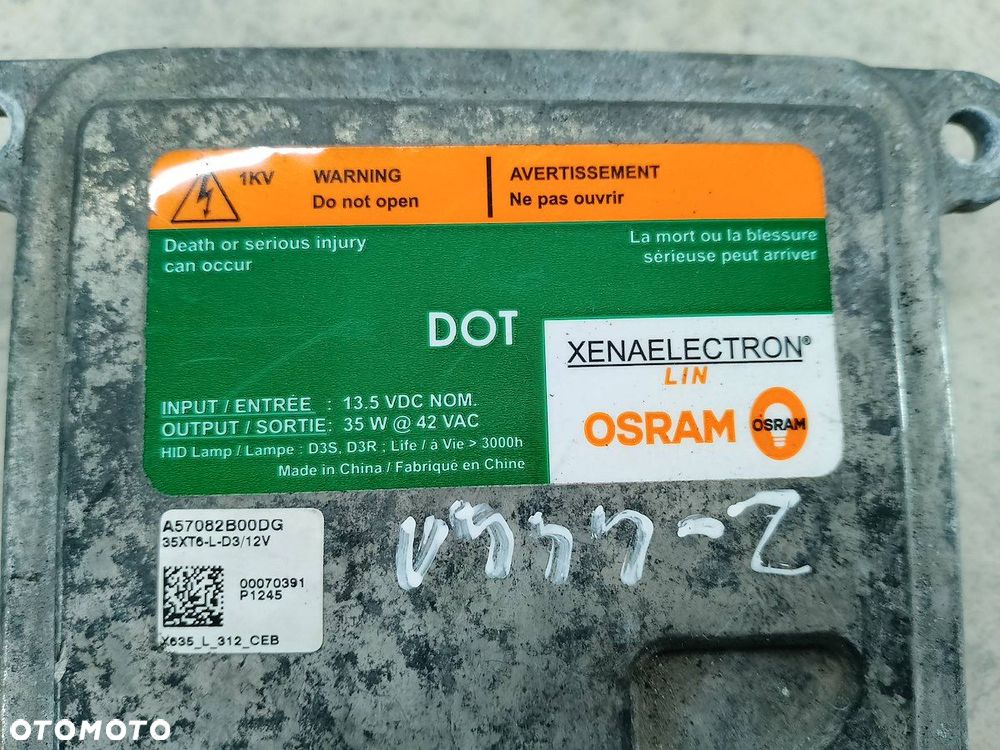 PRZETWORNICA XENON OPEL MOKKA I A57082B00DG OSRAM 1.7 CDTI - 2
