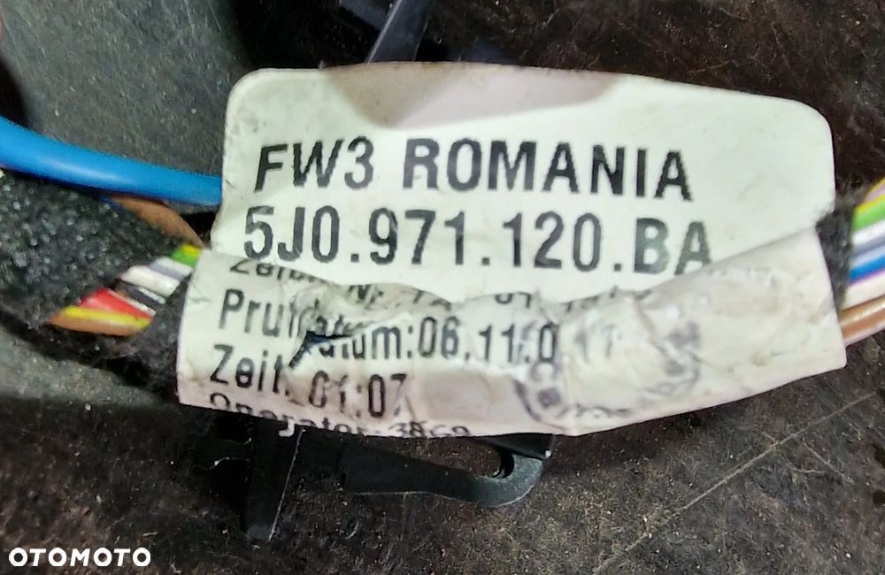 WIĄZKA INSTALACJA DRZWI LEWY PRZÓD  5J0971120BA SKODA FABIA II - 5