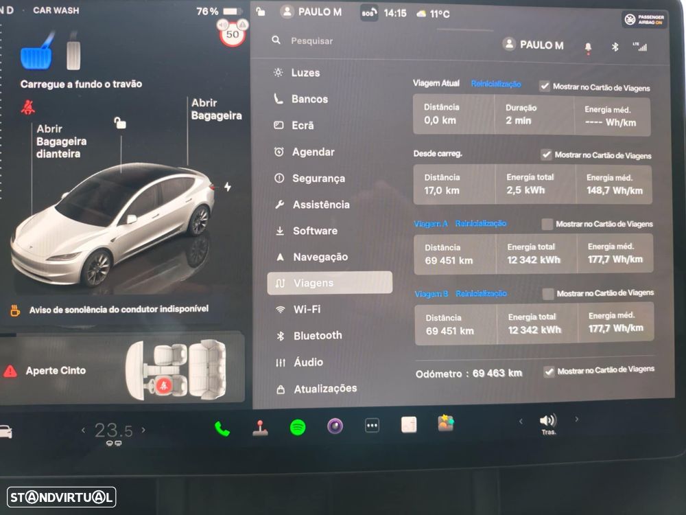 Tesla Model 3 Long Range Tração Integral - 12