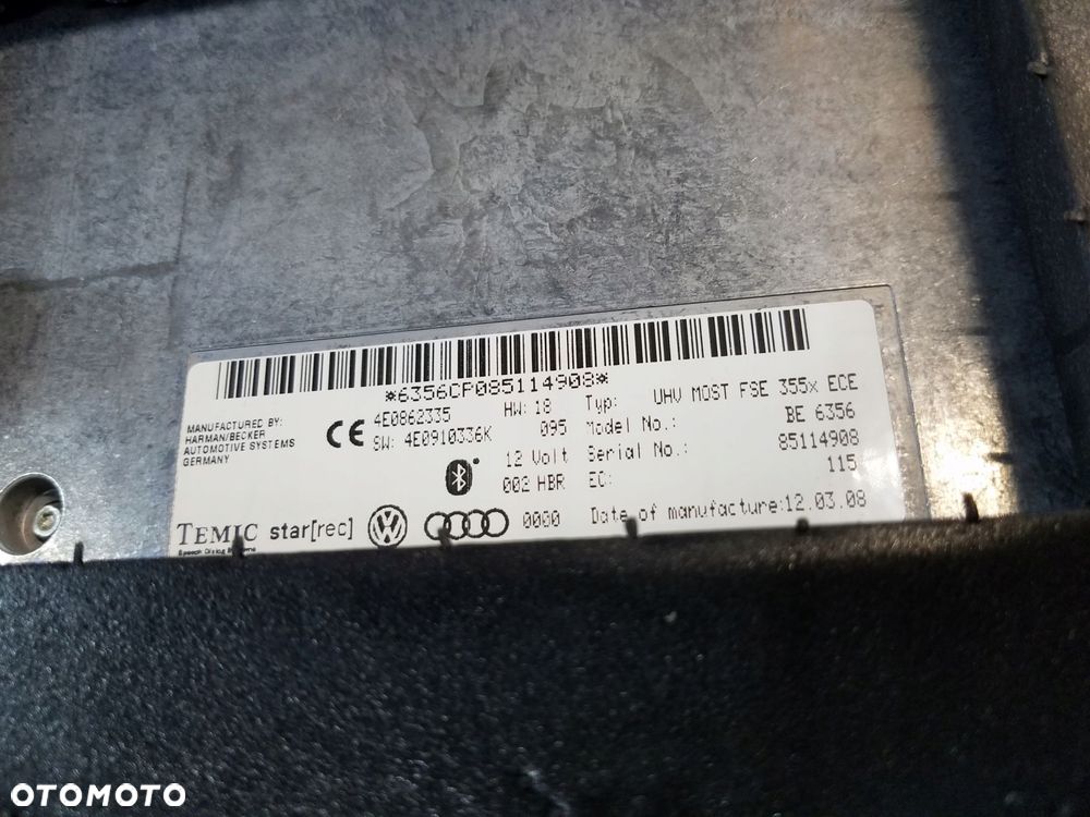 moduł audi a6 c6 4e0862335 - 3