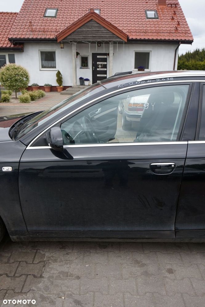 DRZWI PRZEDNIE LEWE A6 C6 KOMBI LZ9Y  CZARNY AUDI 2004-2008 - 1