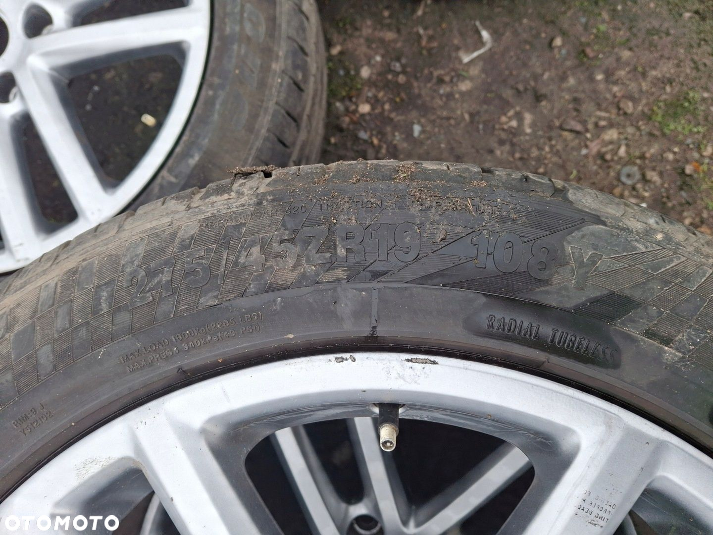 VW TOUAREG 7L6 KOŁA FELGI ALUMINIOWE 19 9Jx19 ET60 7L6601025S 275/45 ZR19 - 12
