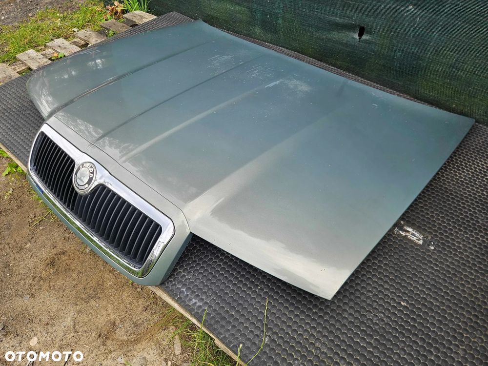 Maska Pokrywa Silnika Atrapka Gril Znaczek Przód Przednia 9596 Szara Zielona Skoda Octavia I 1 Lift - 22