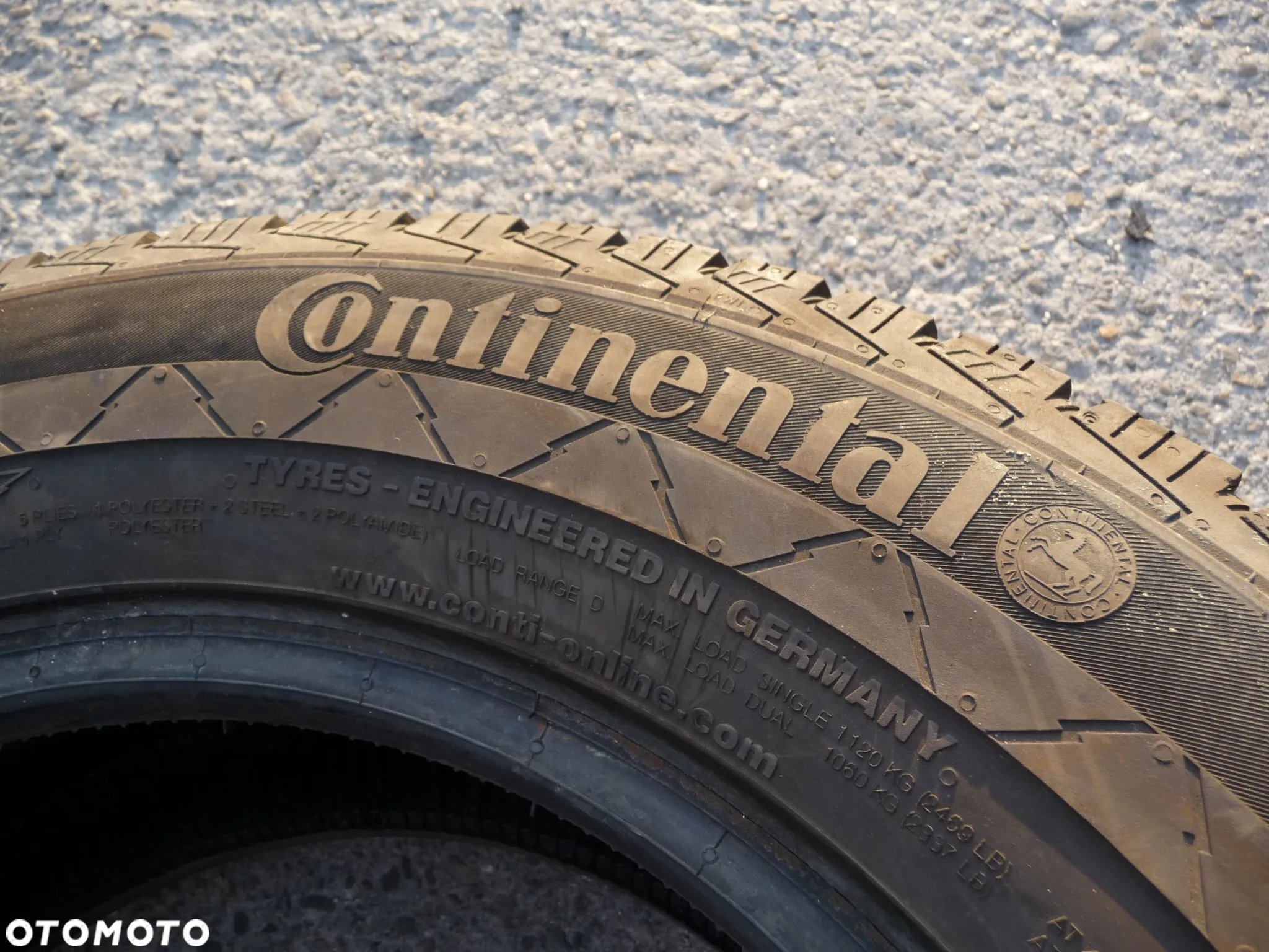16” - CONTINENTAL - Wzmacniane do BUS - 225/65 r16 C - Opony VANCO - stan BDB - GWARANCJA !! + możliwy MONTAZ !! - 2018 - 3