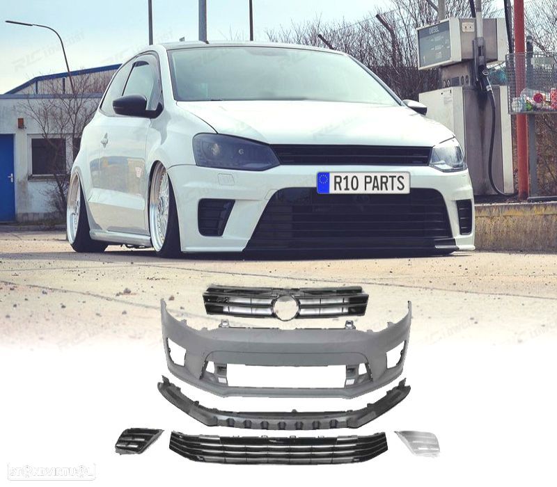 PARA-CHOQUES DIANTEIRO VOLKSWAGEN VW POLO 09-17 LOOK WRC - 1