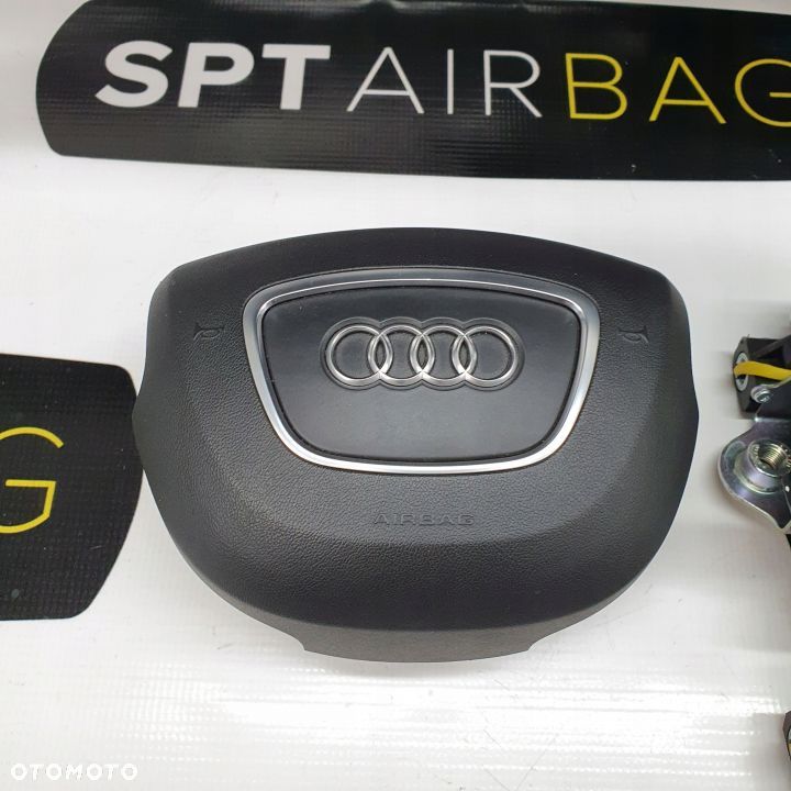 AUDI A6 C7 4G0 DESKA ROZDZIELCZA KONSOLA KOKPIT PULPIT PODUSZKI AIRBAG AIR BAG PASY KIT SET - 6