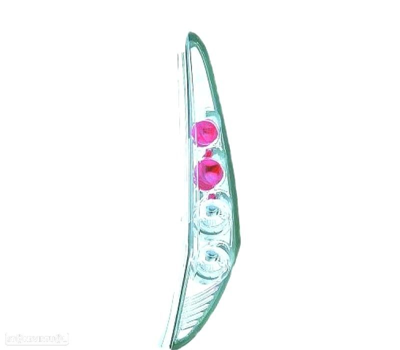 FAROLINS TRASEIROS FIAT PUNTO 99-03 LOOK LEXUS CROMADO - 1