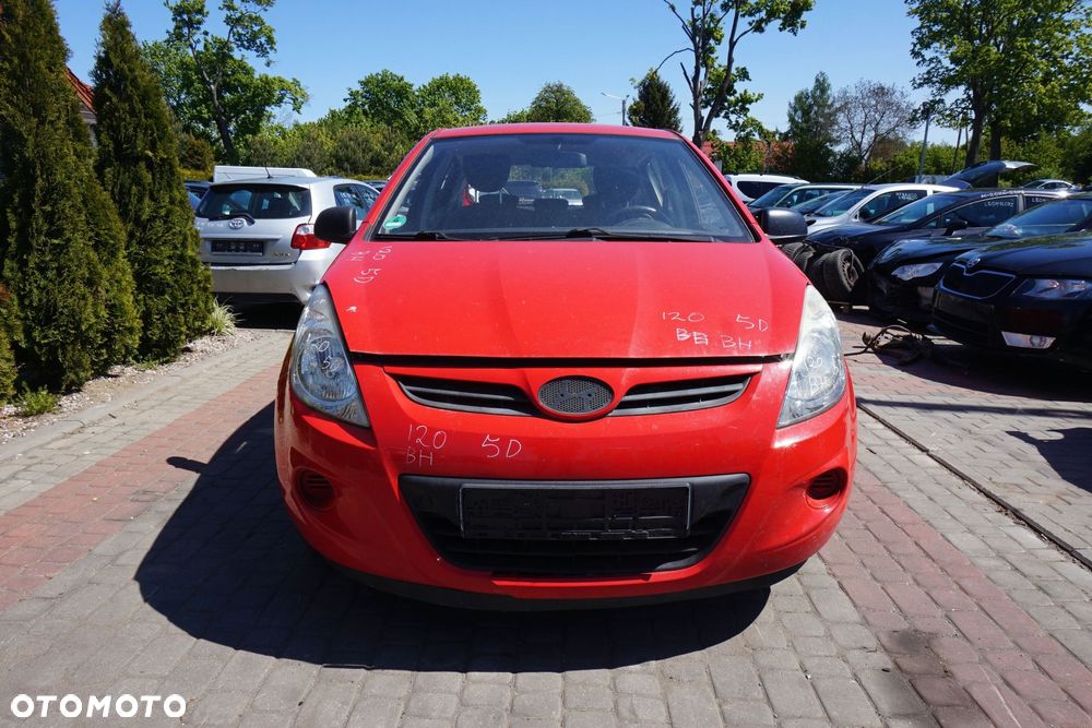 MASKA ZDERZAK BŁOTNIKI LAMPY I20 I BH  HYUNDAI 2008-2012 CZERWONY PRZÓD KOMPLETNY - 1