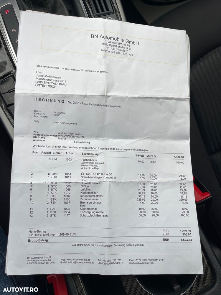 Audi A4 2.0 TDI DPF quattro S tronic Ambition - 39