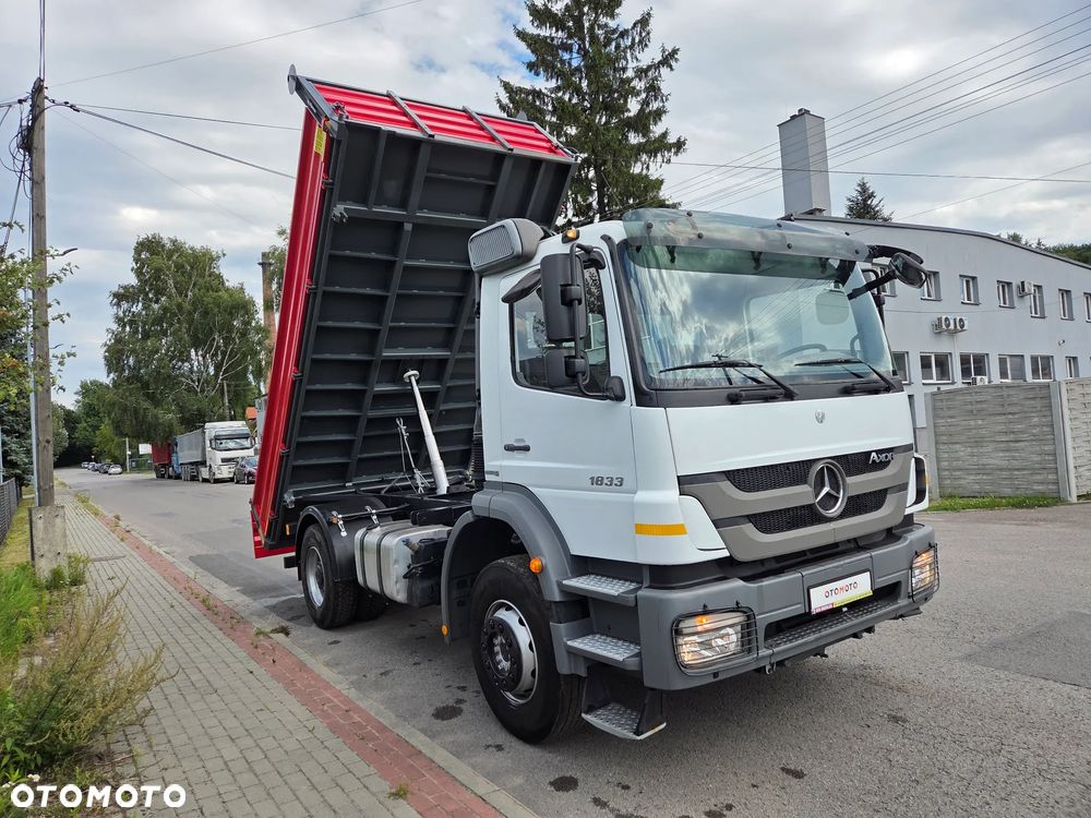 Mercedes-Benz AXOR 1833 330KM // KLIMA // NOWY KIPER // HAK // ROZSTAW OSI 3,60m // WYWROTKA 3str // EURO 5 // 9 BIEGÓW - 7