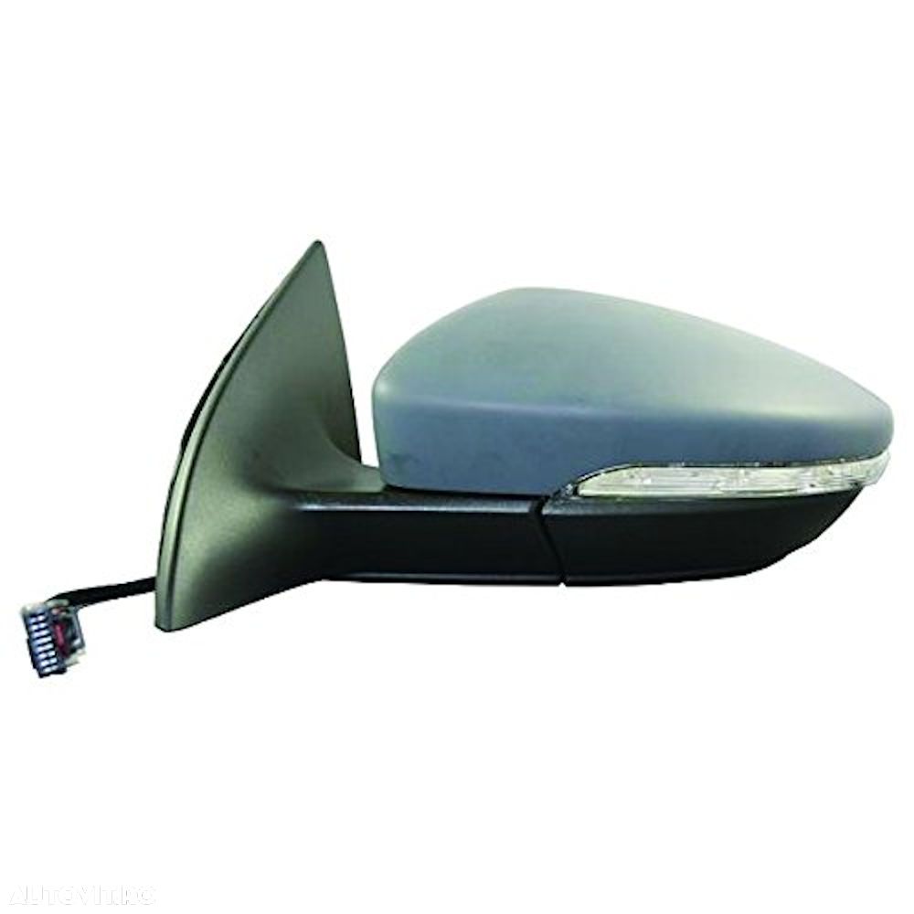 Oglinda exterioara VW Passat CC (3Cc) 06.2008-02.2012 stanga/dreapta Crom Asferica Electrica Cu Incalzire 3C8857507Am9B9, carcasa grunduita, 9 pini, cu semnalizare, cu lampa perimetru, cu pliere - 1