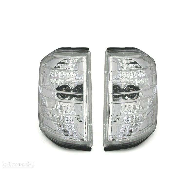PISCAS FRONTAIS CRISTAL PARA MERCEDES W201 SERIES 190 82-93 CROMADOS - 5