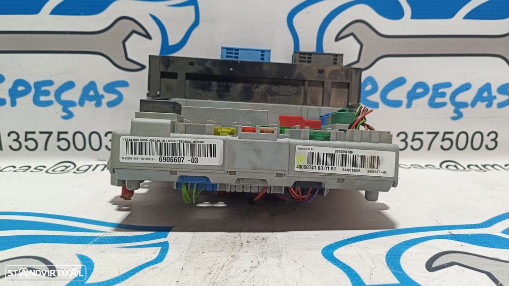 TAMPA CAIXA FUSIVEIS TAMPA PAINEL COMANDO CONTROLO SAM BMW SEIRE 3 E90 6114690660703 61146906607 6906607 690660703 SERIE 3 E91 E92 E93 X1 E84 SERIE 1 E81 E82 E87 E88 - 3
