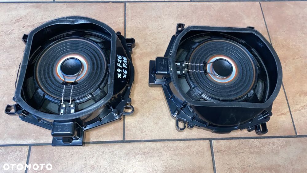 BMW X4 F26 X6 F16 GŁOŚNIK NISKOTONOWY CENTRALNY SUBWOOFER 9297898 KOMPLET - 4