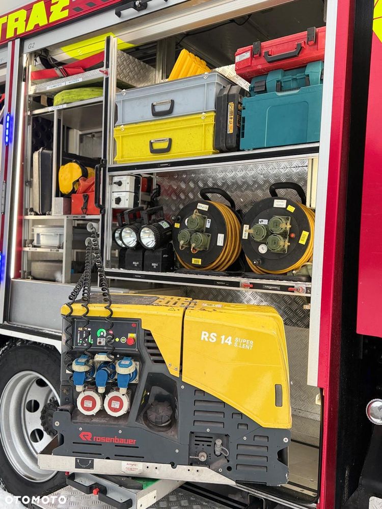 MAN Straż pożarna, Pojazd pożarniczy, Wóz strażacki, MAN L80 średni GBA 4x4 CNBOP, wyciągarka, 3000l wody, reduktor, blokady, mosty - 19