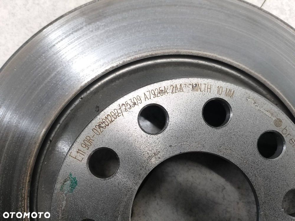 TARCZE HAMULCOWE TYŁ AUDI A6 C6 08884321  BREMBO 2.0 TFSI - 5