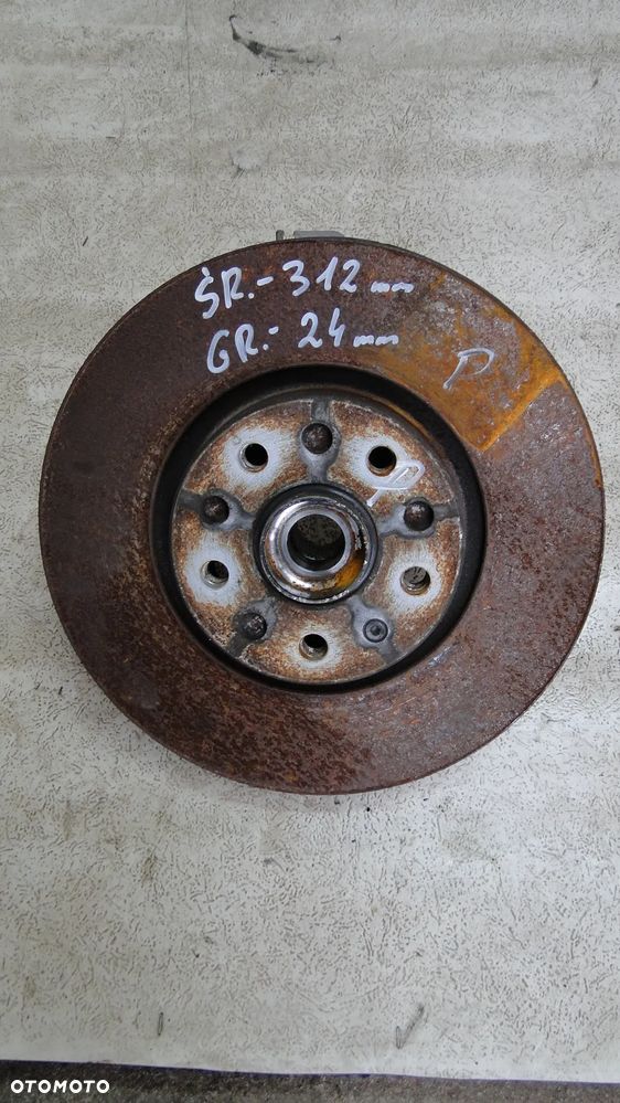 VW SCIROCCO PIASTA ZWROTNICA TARCZA PRAWA PRZÓD PRZEDNIA 2.0TSI 08-17r - 1