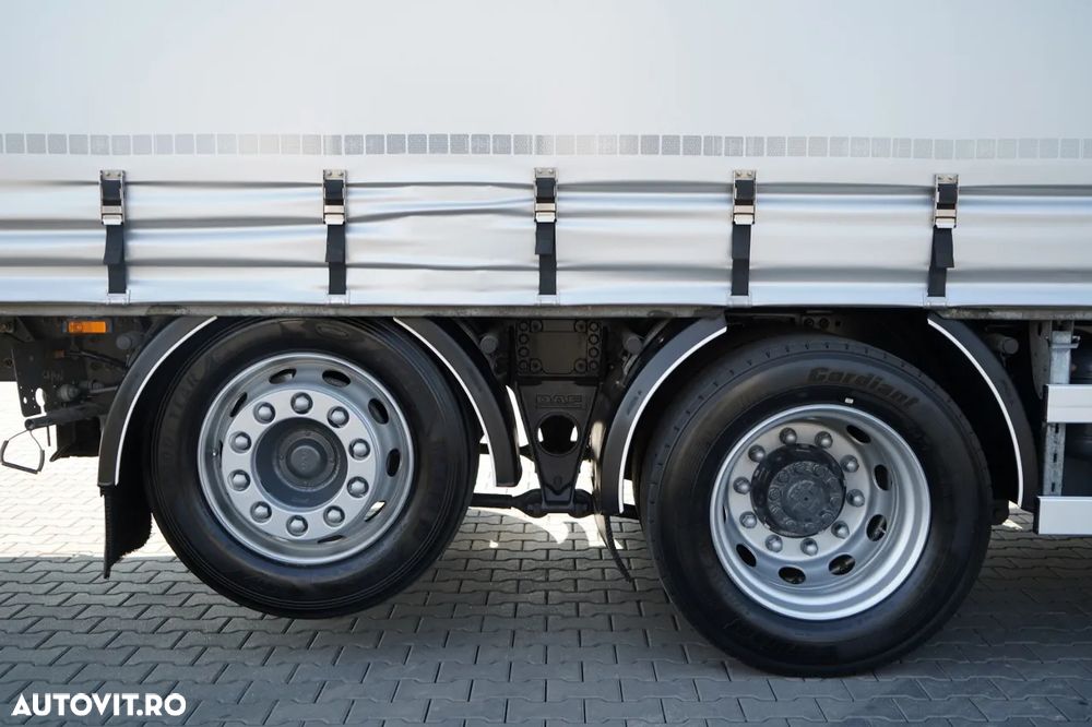 DAF XF 480 / SOLO  7,7 m/ CORTINĂ / 6X2 / PUNTE RIDICATĂ / - 21