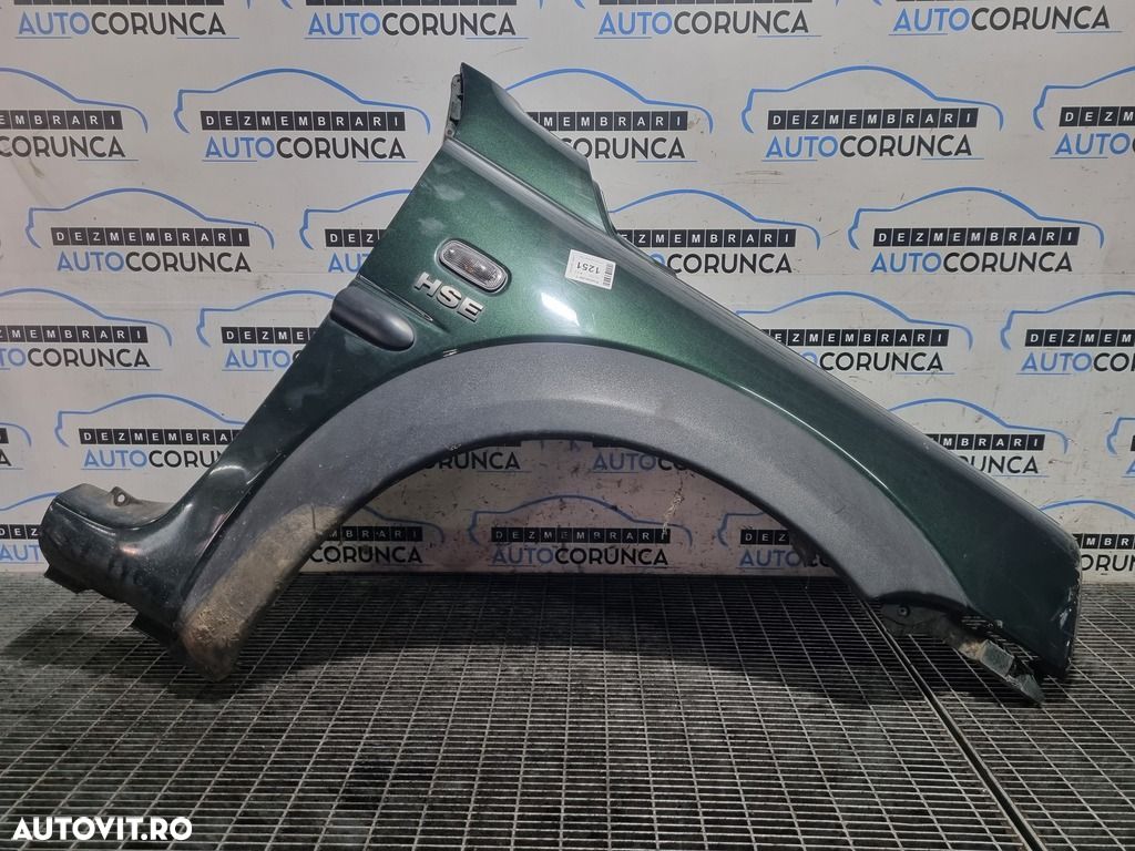Aripa Dreapta Fata Land Rover Freelander 1 2001 - 2006 4 Usi Epsom Green 961 (1251) - 1