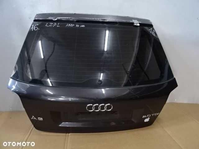 KLAPA TYŁ TYLNA SZYBA BAGAŻNIKA AUDI A3 8P HB 3D 03-08 LAK:LZ7Z NR16 - 1