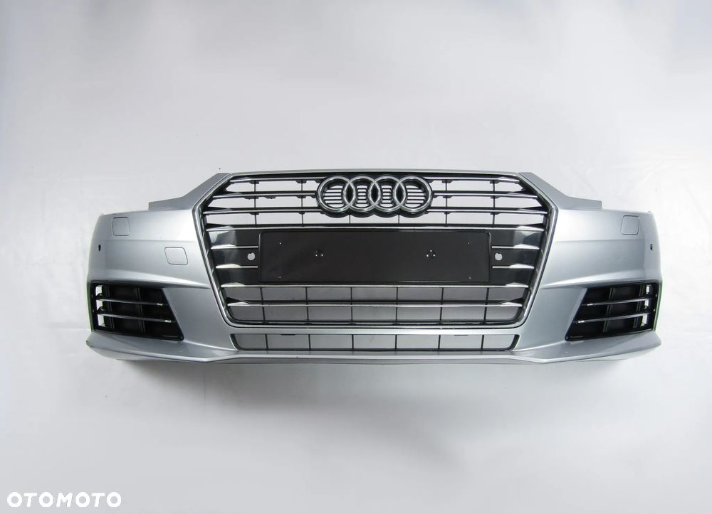 Zderzak przedni Audi A4 B9 15 - 19 Sprysk. Pdc-6 + Atrapa Lakier nieznany - 4