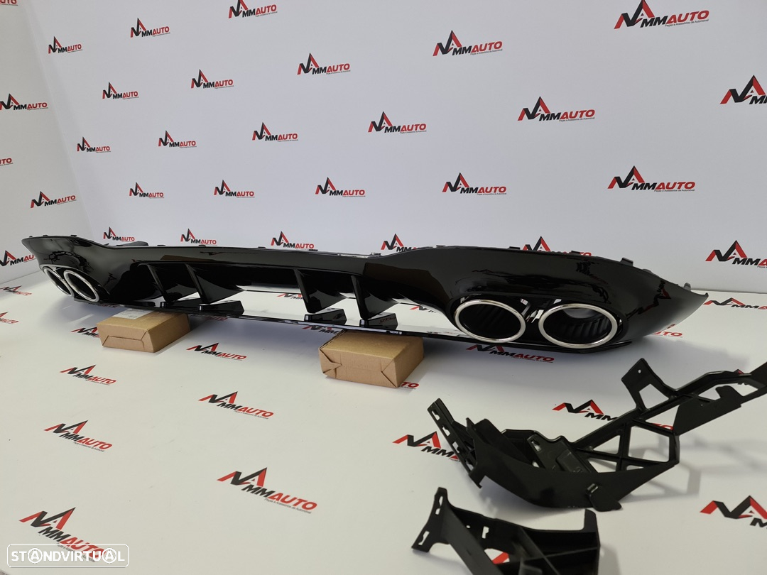 Difusor Traseiro Mercedes Classe A W177 Look A45 (Ponteiras Cromadas) - 4