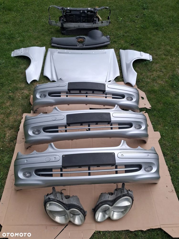 Mercedes W209 CLK maska zderzak błotniki lampy wzmocnienie przód lak 744 - 12