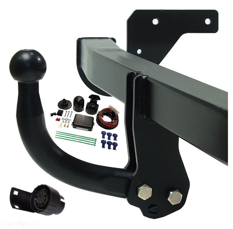NOWY SOLIDNY POLSKI HAK HOLOWNICZY FIRMY AUTO-HAK SŁUPSK+MODUŁ13PIN DO PEUGEOT207 HATCHBACK HTB HB - 3