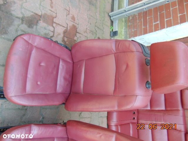 BMW 1 E88 CABRIO czerwone FOTELE SKÓRA skórzane - 6