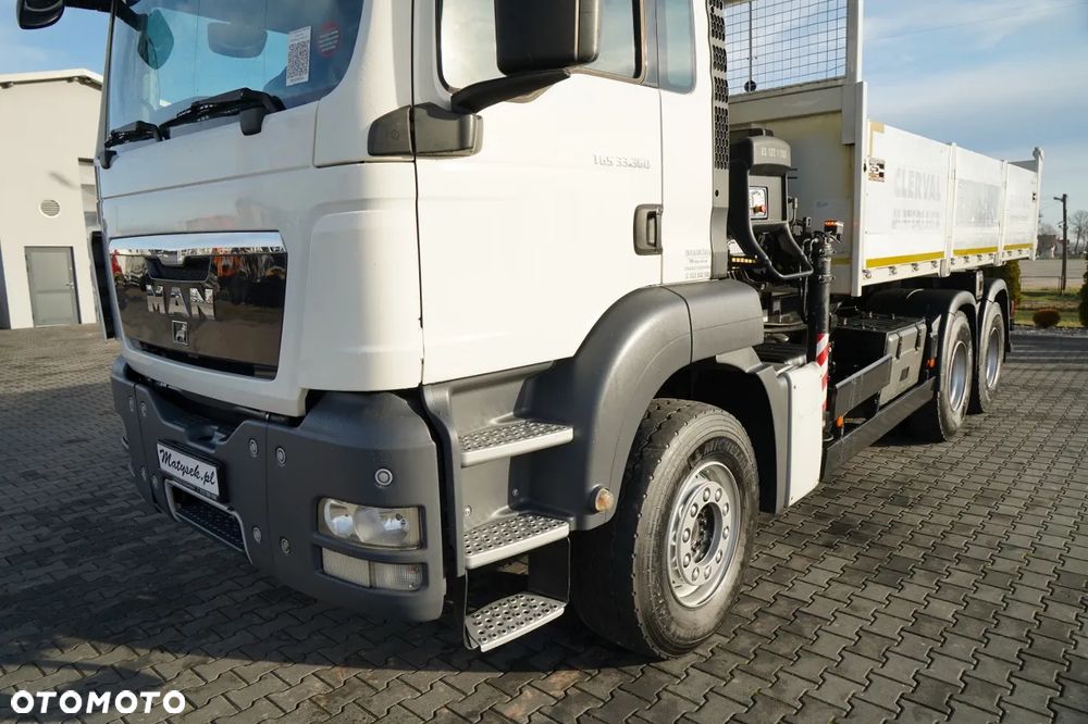 MAN TGS 33.360 / 6x4 / WYWROTKA TYLNOZSYPOWA 5,8 M + HDS HIAB XS 122 / STEROWANIE RADIOWE / HDS ZA KABINĄ / EURO 5 / MANUAL - 12