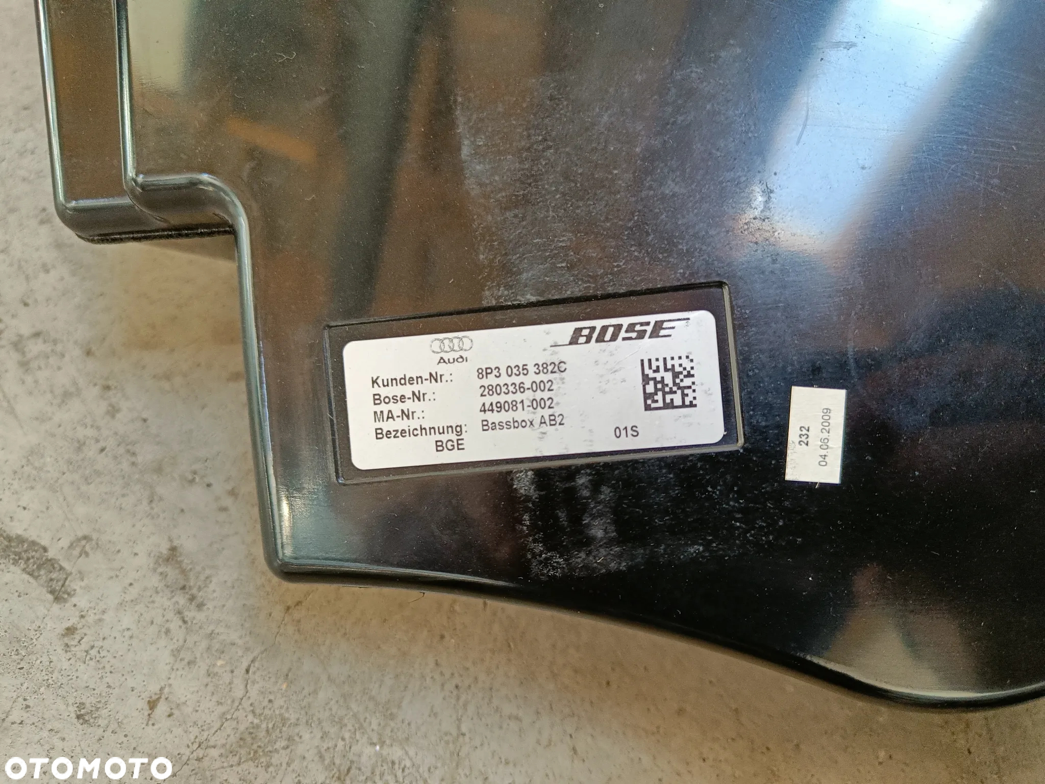 Głośniki Bose Audi A3 8P Wzmacniacz Subwoofer Głośnik - 5
