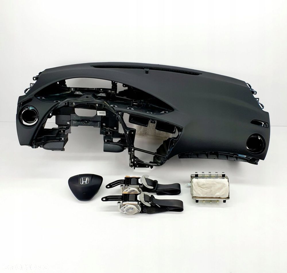HONDA CIVIC 9 IX DESKA ROZDZIELCZA KONSOLA KOKPIT PULPIT PODUSZKI AIRBAG AIR BAG PASY KIT SET - 1