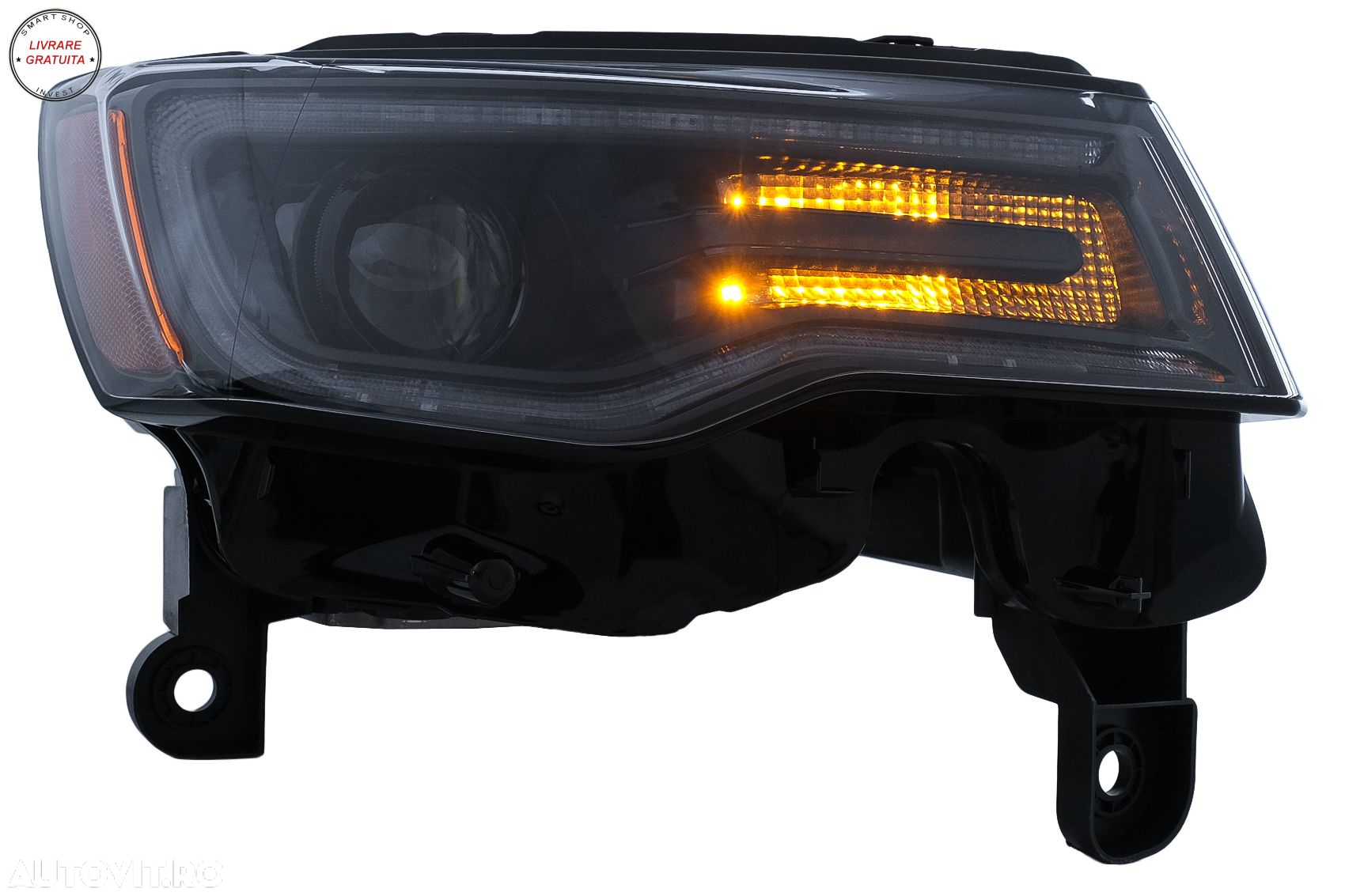 Faruri LED Jeep Grand Cherokee IV WK2 Facelift (2014-2020) Semnal Dinamic- livrare gratuita - 6