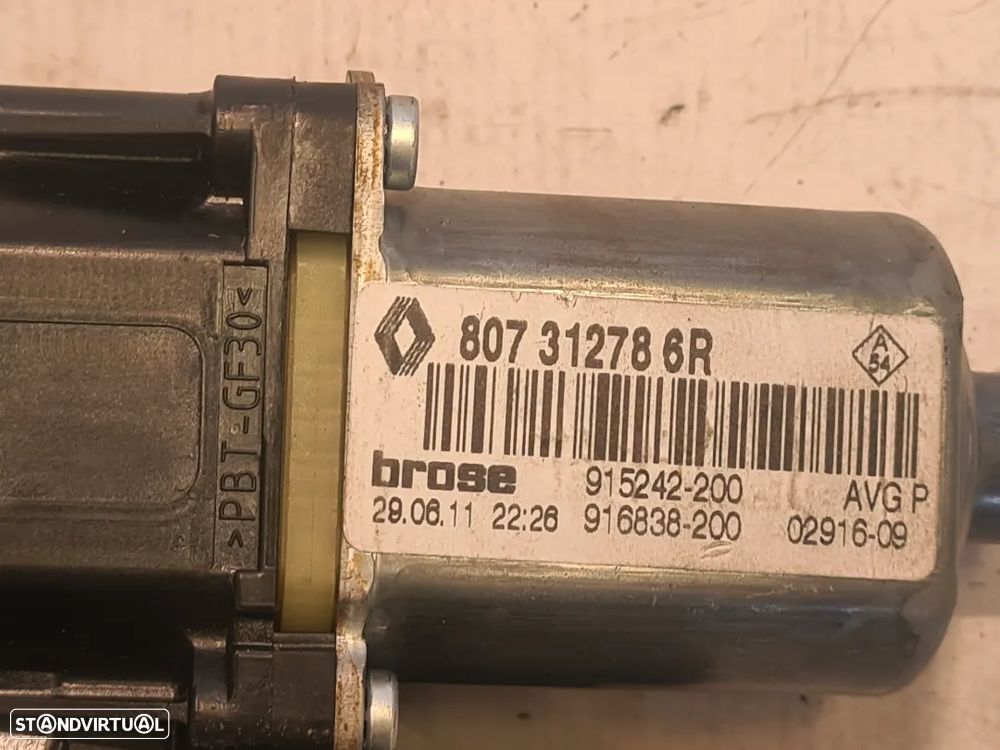 MOTOR SISTEMA ELEVADOR VIDRO PORTA FRENTE FRONTAL DIREITA 807312786R 0130822478 RENAULT MEGANE III 3 MK3 - 6