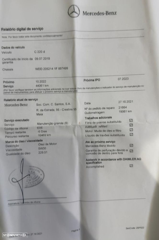 Mercedes-Benz C 220 d Station 9G-TRONIC Avantgarde - 35