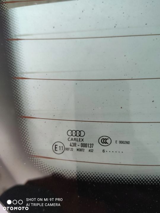 SZYBA TYŁ TYLNA AUDi a4 b9 sedan 2016r - 2