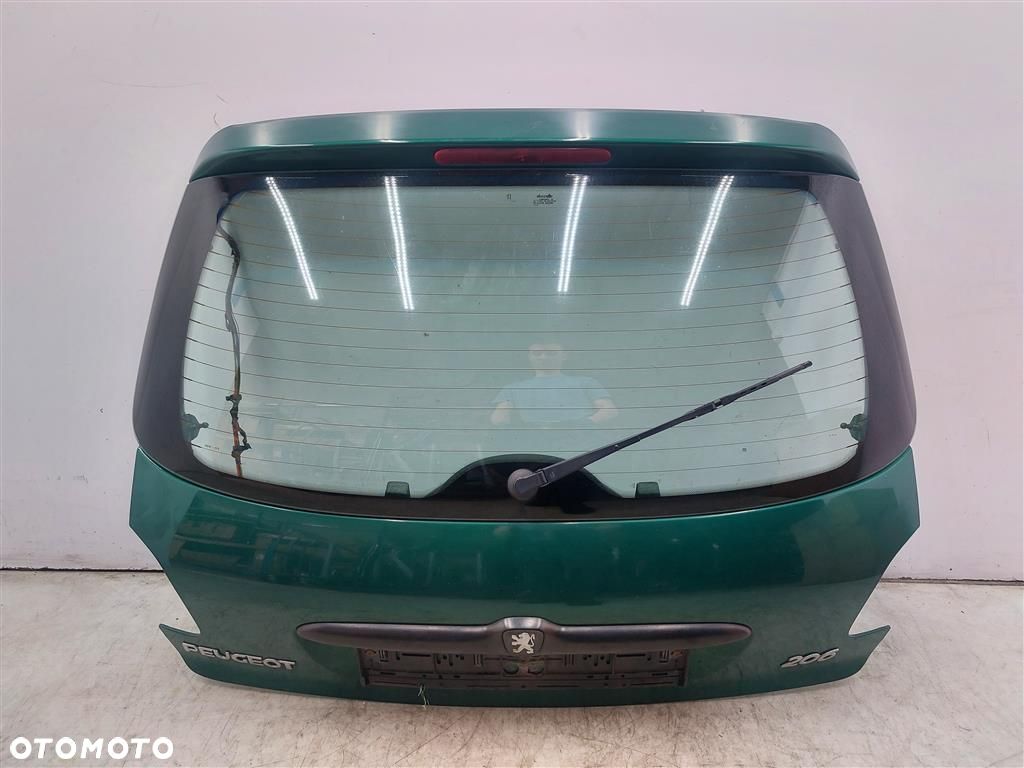 Klapa tył tylna Peugeot 206  LAK:KQM ZIELONY 1998-2009 HB 5 DRZWI - 1