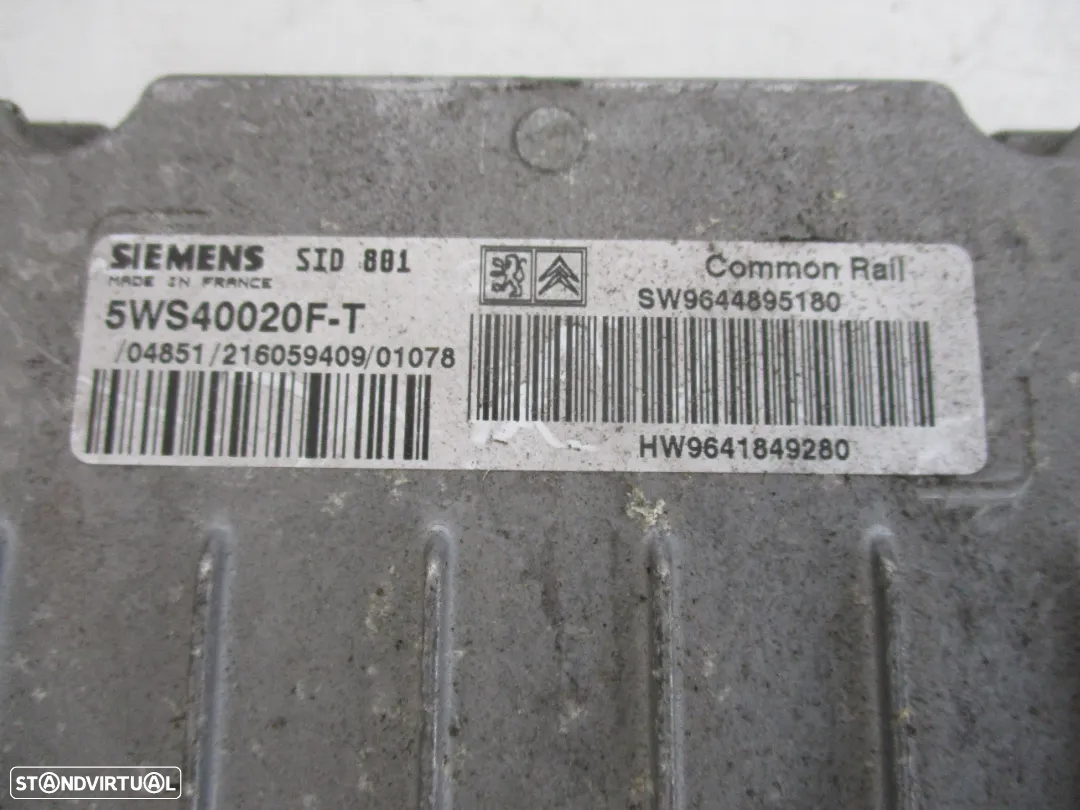 Centralina Motor Peugeot 307 2.0Hdi - 3