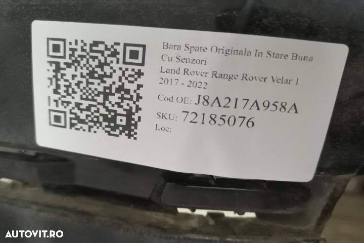 Bara Spate Originala In Stare Buna Cu Senzori Land Rover  Range Rover - 7