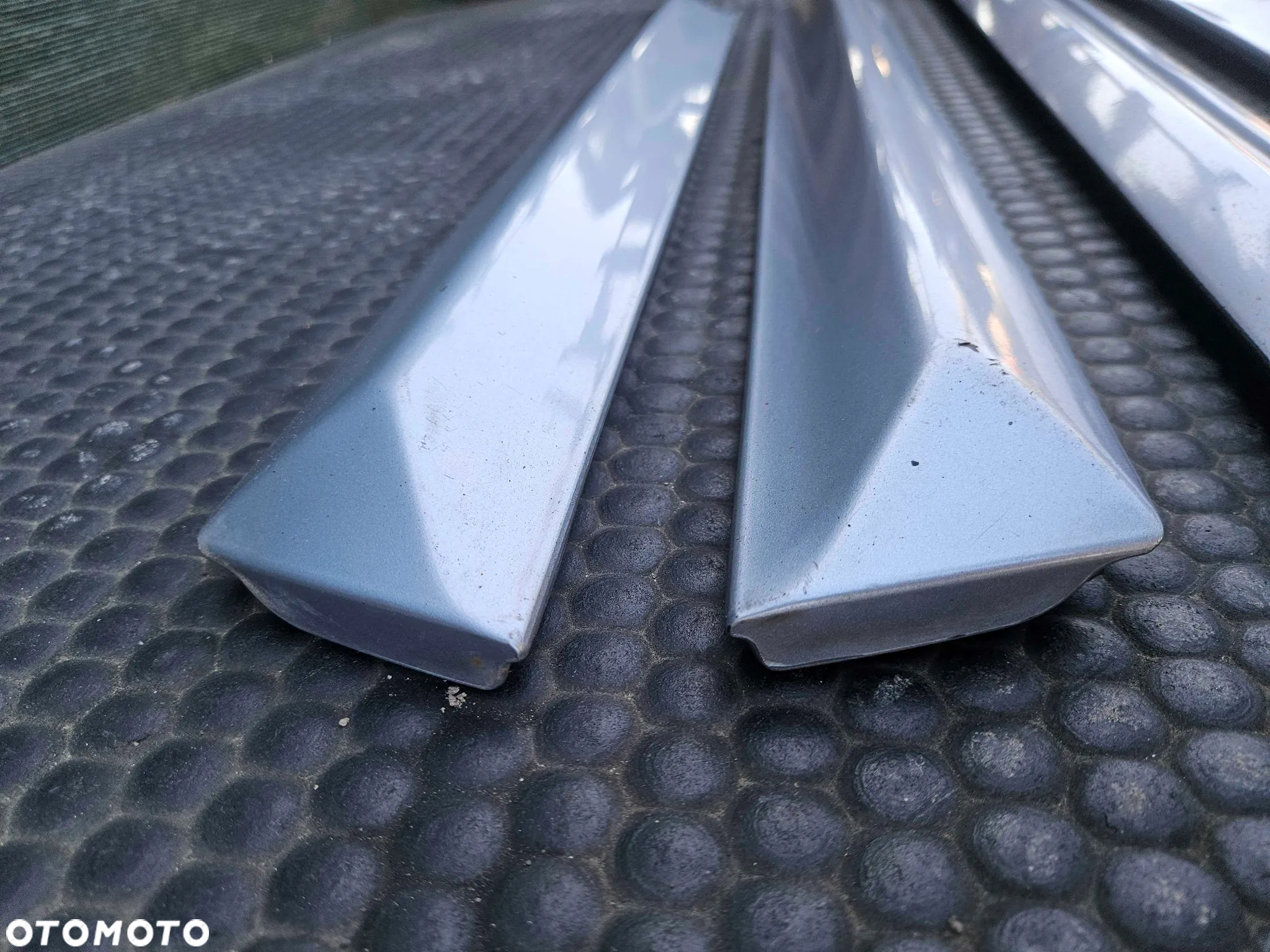 Listwa Listwy Drzwi S-Line Dolne Srebrne Komplet Audi A4 B6 B7 Oryginalne - 16