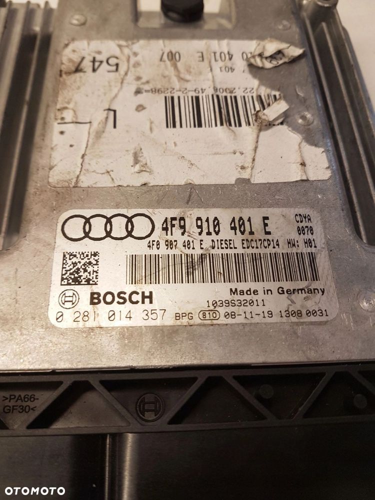 STEROWNIK SILNIKA AUDI A6 C6 3.0 TDI 4F9910401E 4F0907401E - 3