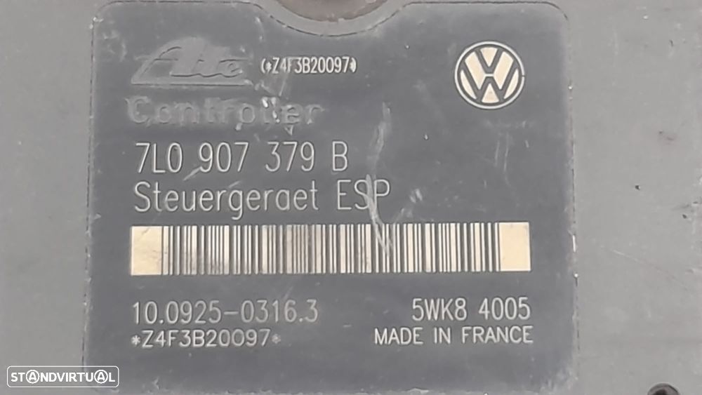 ABS MODULO BLOCO HIDRAULICO ATE 7L0907379B 7L0907379 Z4F3B20097 5WK84005 10092503163 056130706747 05913G063 7L0614111C 7L0614111 10020402584 06740822505632 PORSCHE CAYENNE 9PA S 4.5i 32V 340CV M48.00 M4800 VW VOLKSWAGEN TOUAREG 7LA 7L6 7L7 3.2 V6 24V 220CV AZZ - 6