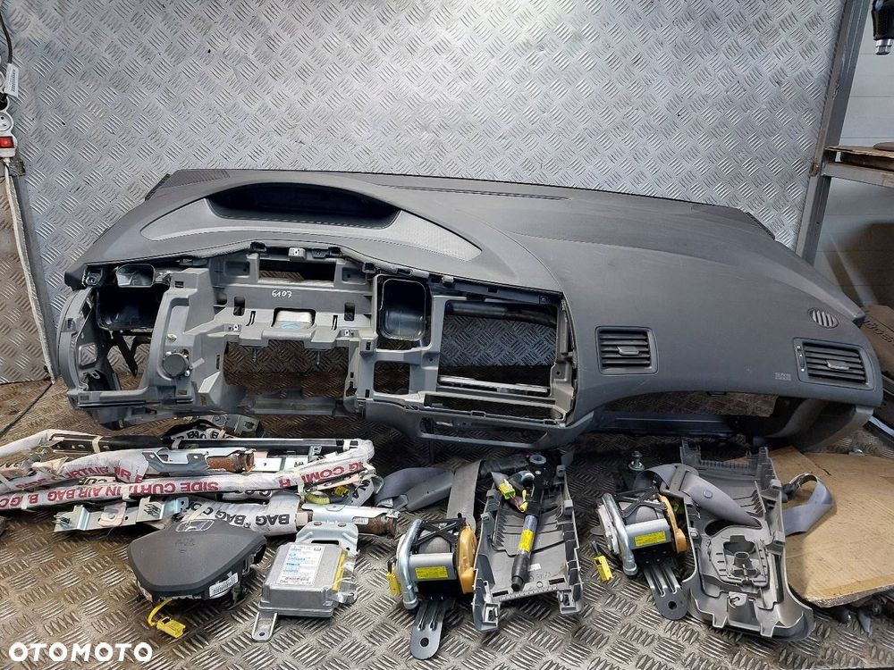 ZESTAW AIRBAG KOKPIT DESKA PODUSZKI PASY MODUŁ HONDA CIVIC VIII SEDAN - 1