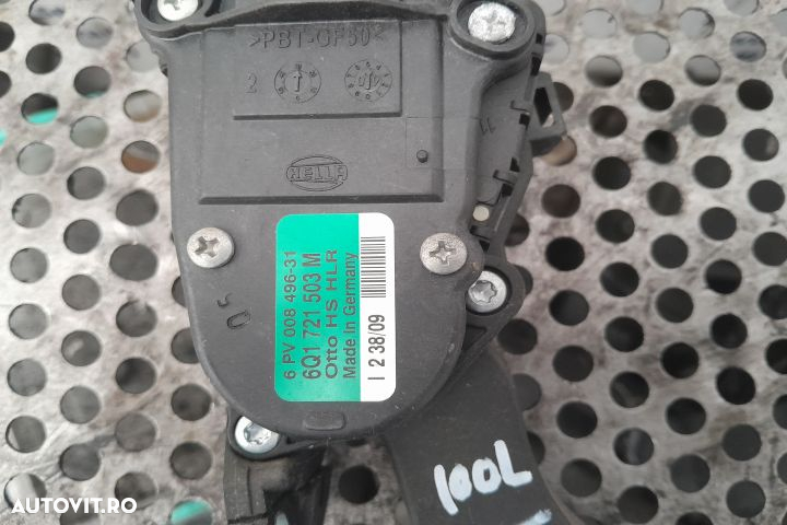 Pedala acceleratie 6Q1721503M Seat Ibiza 4 6J  [din 2008 pana  2012] Hatchback 5-usi 1.4 MPI MT (85 - 3