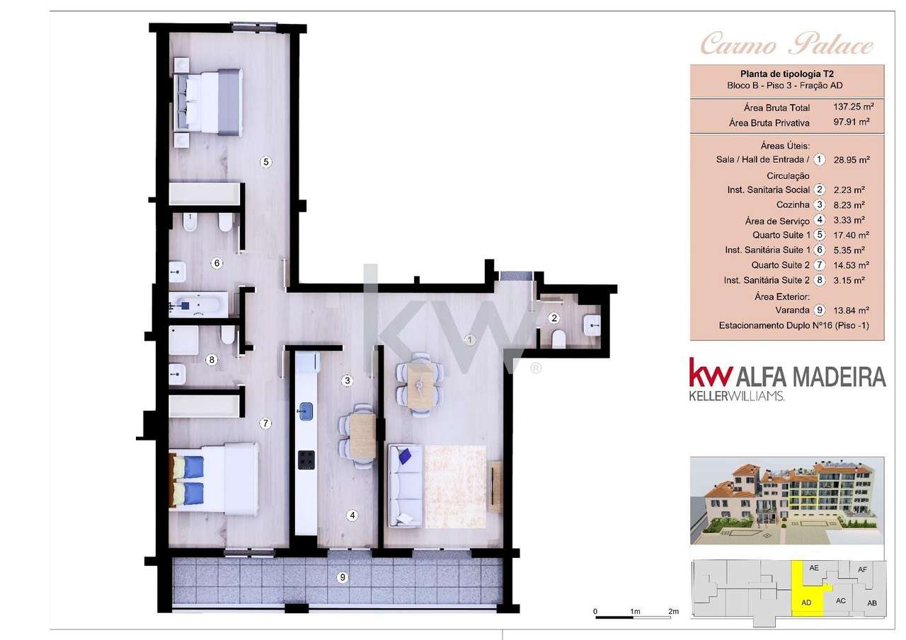Apartamento T2 | Funchal | Madeira Island - Grande imagem: 2/39